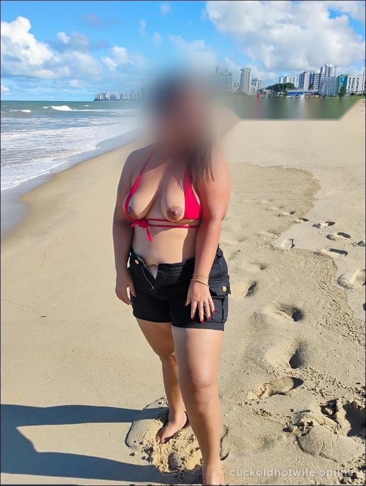 Exibicionismo amador da esposa gordinha - Foto amadora caseira 3